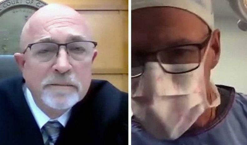 Heboh Dokter Ini Ikuti Sidang Pengadilan lewat Zoom Sambil Operasi Pasien