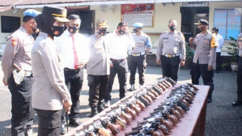 45 Senpi Milik Personel Polres Padangsidimpuan Ditarik