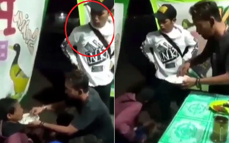 Viral, Pria Pukuli Penyandang Disabilitas di Warung Pecel Lele di Cimanggung Sumedang