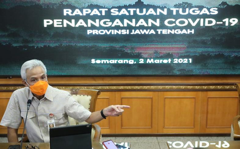 Ganjar Klaim Tak Ada Lagi Kabupaten/Kota di Jateng Masuk Zona Merah 