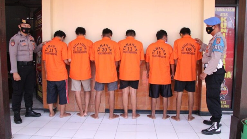 Panen, Polres Pringsewu Tangkap 6 Pengguna Narkoba Dalam Semalam