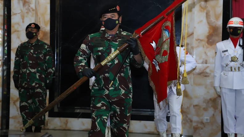 Panglima TNI Pimpin Sertijab, Marsda Novyan Samyoga Resmi Pangkohanudnas