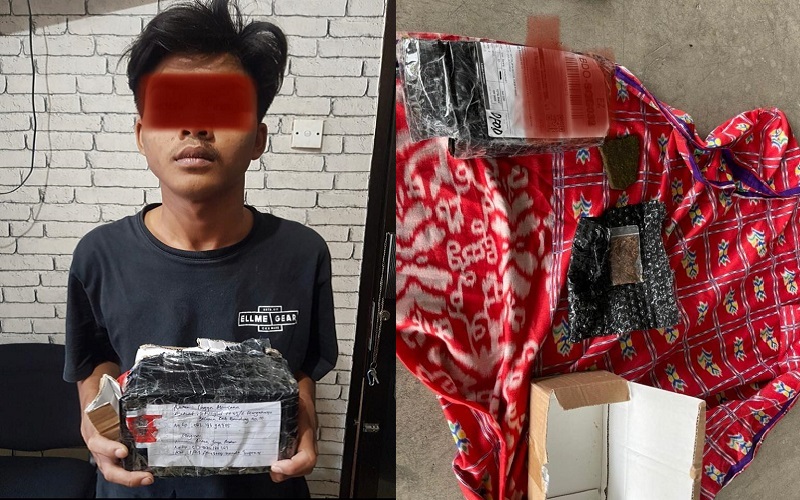 Bea Cukai Bandung Tangkap Pemuda Penerima Paket 5 Gram Tembakau Gorila