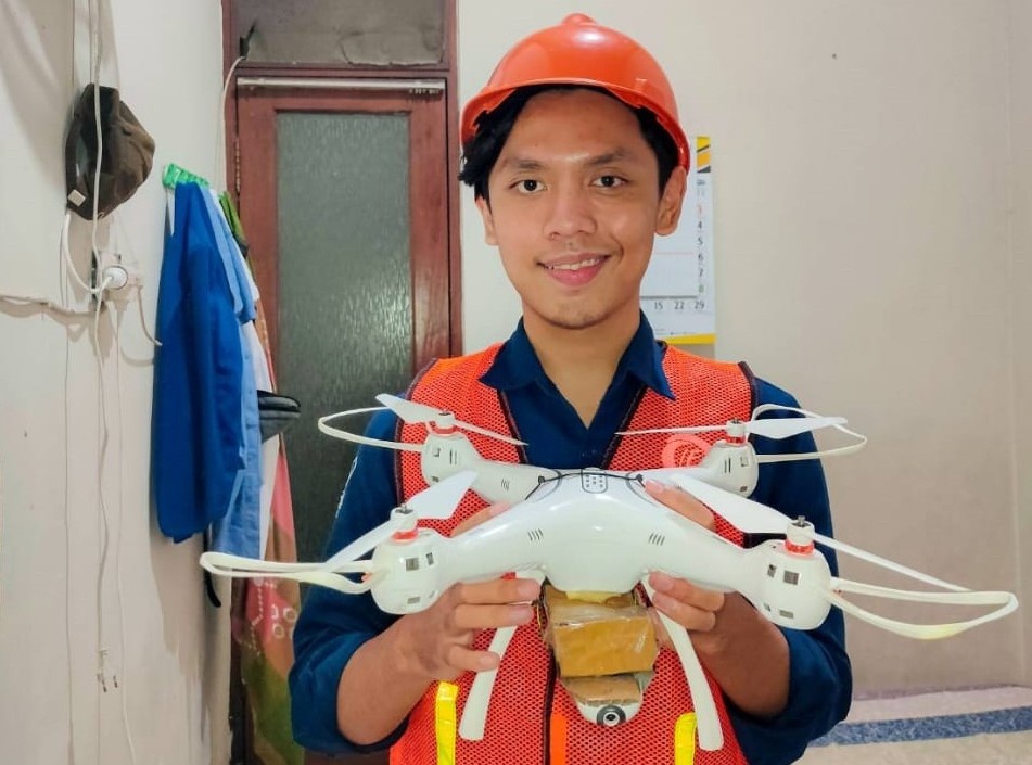 Keren! Mahasiswa ITS Bikin Drone untuk Bantu Kurangi Kecelakaan Kerja