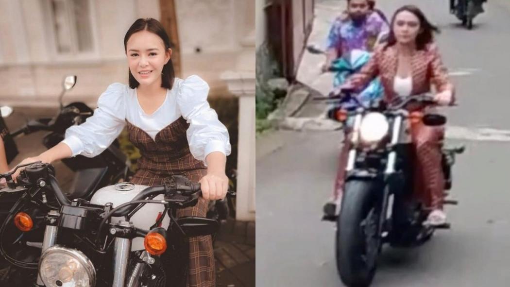 Tak seperti Andin Feminim, Amanda Manopo Ternyata Suka Naik Moge dan Koleksi Motor