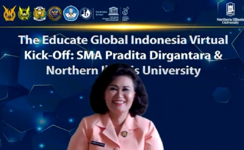 SMA Pradita Dirgantara Jajaki Kerja Sama dengan Northern Illinois University AS