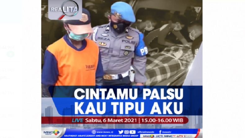 Cintamu Palsu Kau Tipu Aku, Selengkapnya di Realita Sabtu Pukul 15.00 WIB