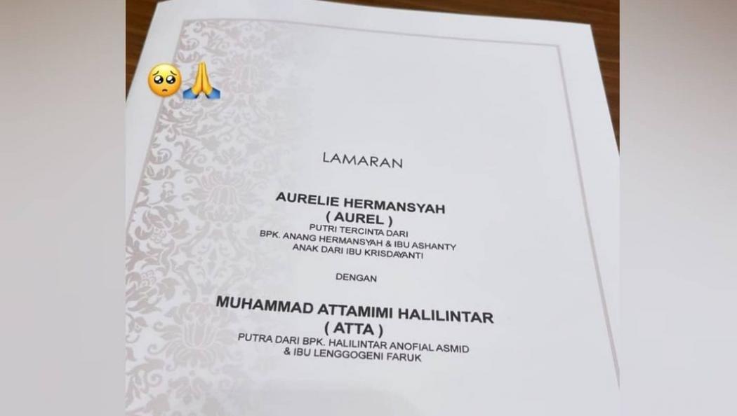 Atta Halilintar Pamer Undangan Lamaran, Netizen: Ayo Siapa yang Bilang Settingan
