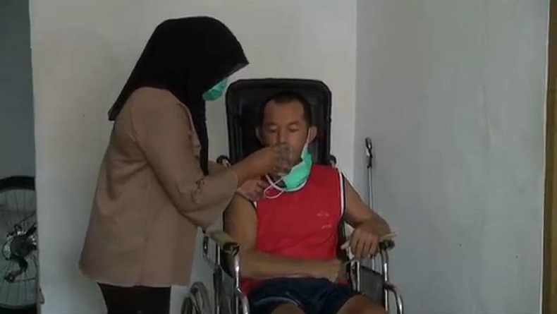 Derita Kopka TNI Ade Casmita, 4 Tahun Lumpuh akibat Diserang Tawon Vespa