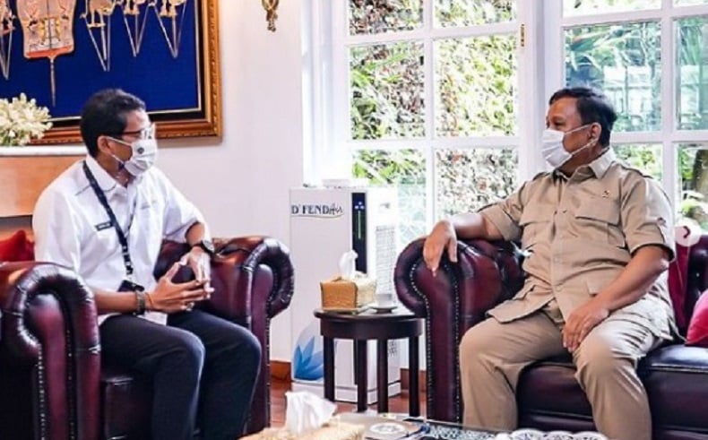 Bertemu Menhan Prabowo Subianto, Sandiaga Uno Terkejut