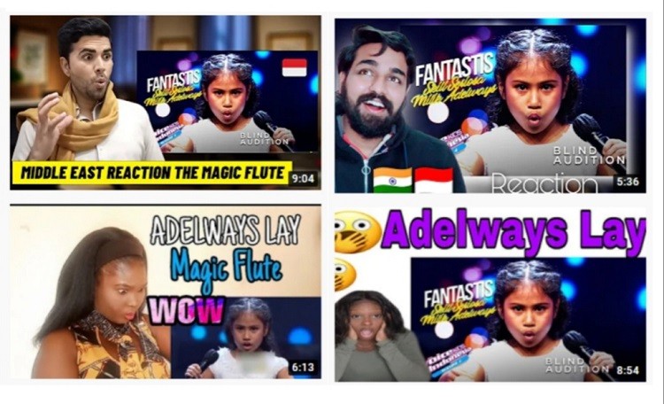 Jelang Babak Battle Round, Adelways Kontestan The Voice Kids Indonesia Rebut Perhatian Content Creator Manca Negara