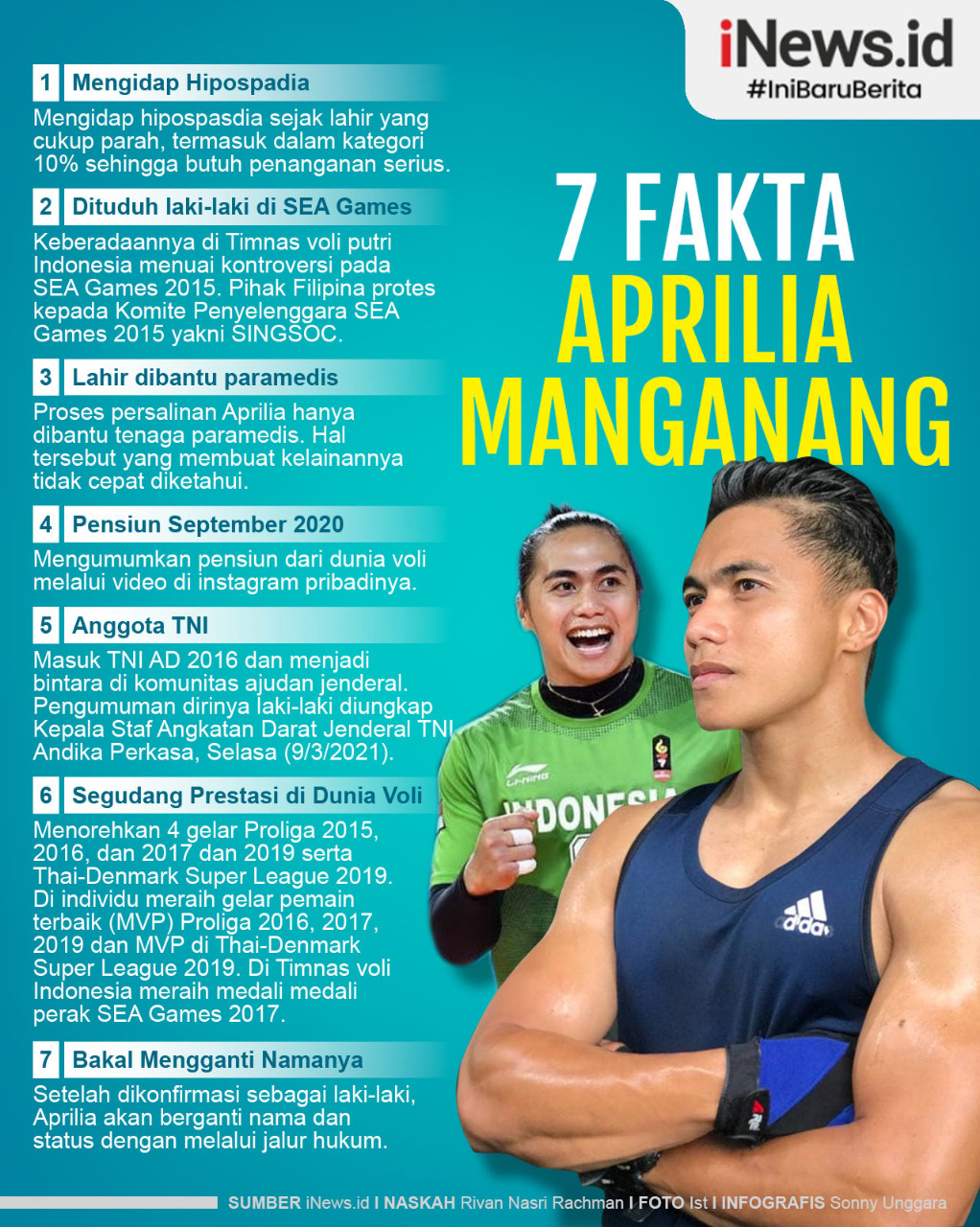7 Fakta Aprilia Manganang dalam Infografis
