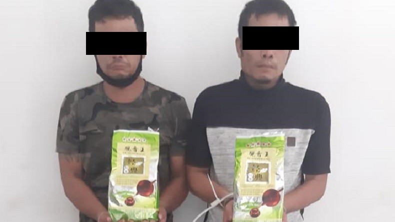 Bawa 9 Kg Sabu, 2 Pria asal Deliserdang di Jalinsum Batubara Ditangkap 