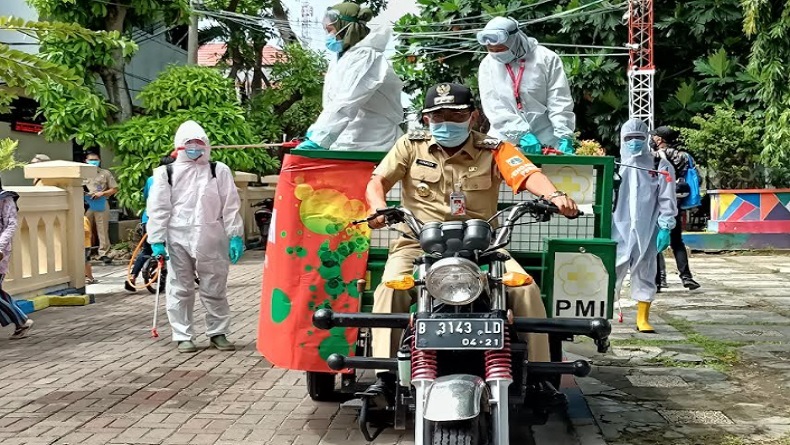 MNC Peduli Gandeng PMI Semprotkan Disinfektan di Kepulauan Seribu