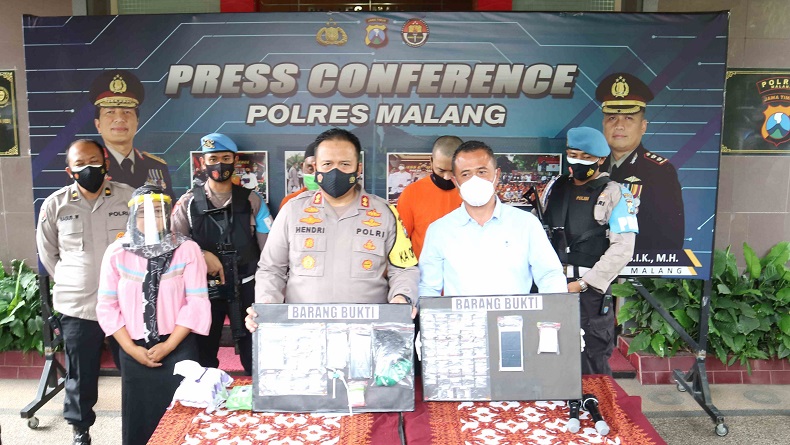Polres Malang Bongkar Jaringan Pengedar Sabu yang Dikendalikan dari Lapas Porong