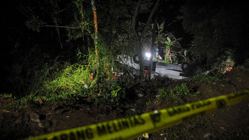 Kecelakaan Maut Bus Masuk Jurang di Tanjakan Cae Kawung Luwuk, 27 Orang Tewas