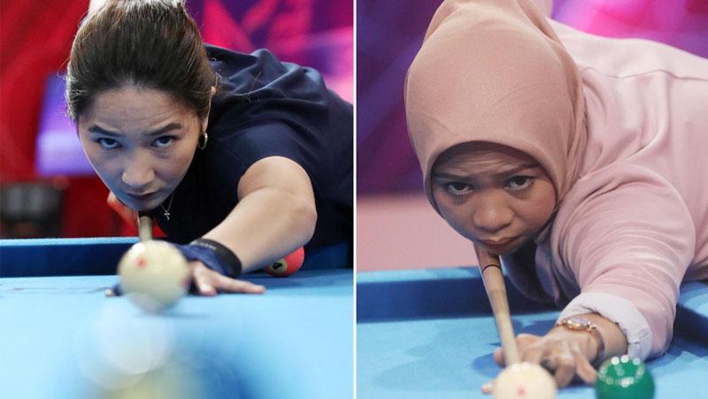 Perempat Final Biliar Hot Nine: Angeline Ticoalu Vs Dini Handayani Sabtu Malam