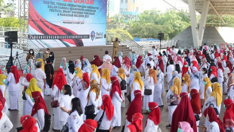 Festival Vaksin di Makassar, Wali Kota Danny Pomanto: Tidak Ada yang Bawa Kendaraan