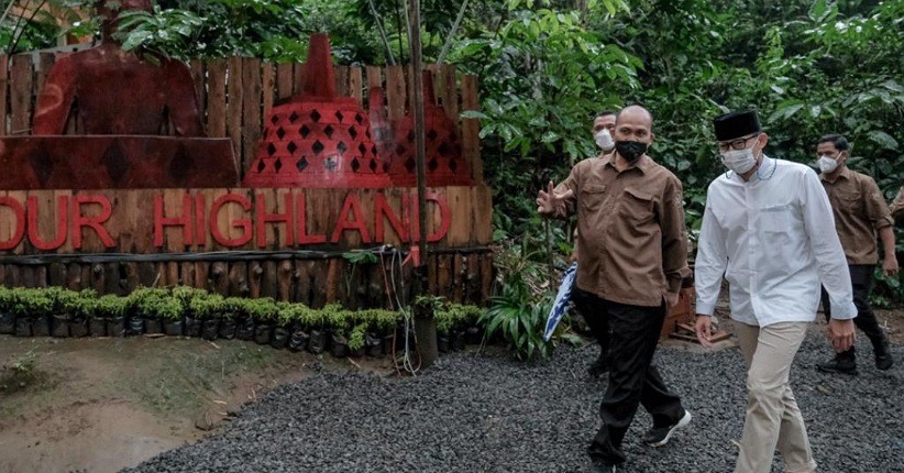 Sandiaga Uno Dorong Pengembangan Pariwisata Berbasis Ecotourism di Borobudur Highland