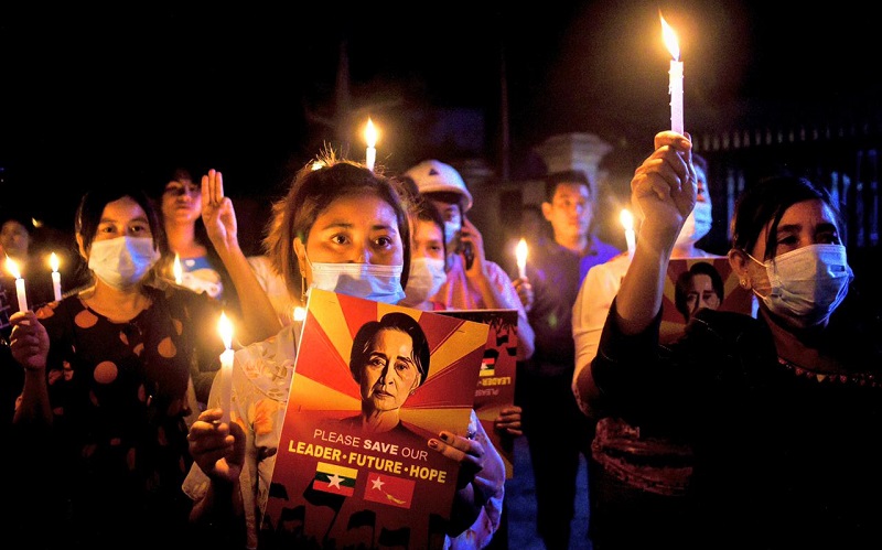 Korban Jiwa Bertambah, 6 Pendemo Tewas Diterjang Peluru Aparat Myanmar