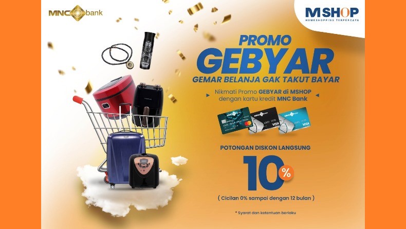 Happy Shopping! Semua Diskon 10 Persen di Aplikasi eMShop Pakai Kartu Kredit MNC Bank