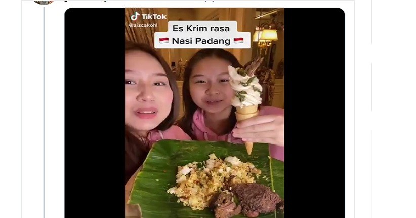 Lagi Viral Es Krim Rasa Nasi Padang, Ternyata seperti Ini Cara Buatnya