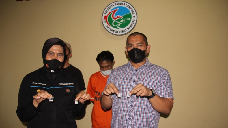 Bawa 21 Paket Sabu, Pria di Bandarlampung Ditangkap saat Akan Transaksi