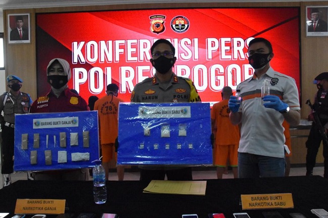 Polisi Tangkap 10 Pengedar Narkoba di Bogor, 1 Orang Berstatus Mahasiswa