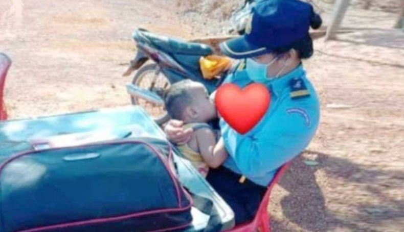 Polwan yang Viral karena Menyusui Anaknya Sambil Kerja Diguyur Hadiah Uang