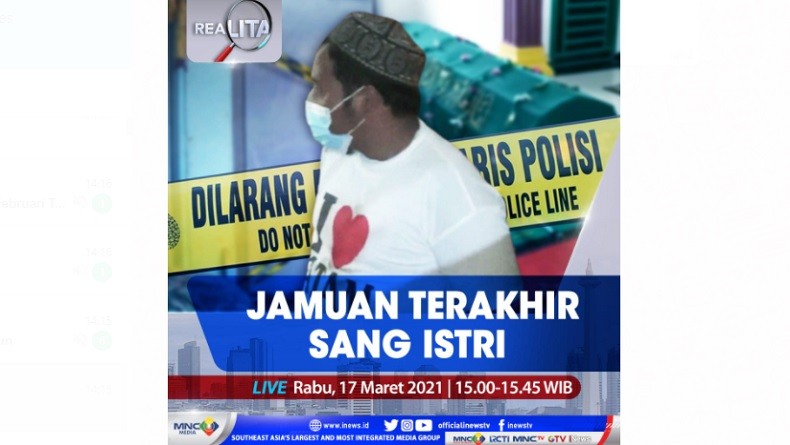 Jamuan Terakhir Sang Istri, Simak Selengkapnya di Realita Rabu Pukul 15.00 WIB
