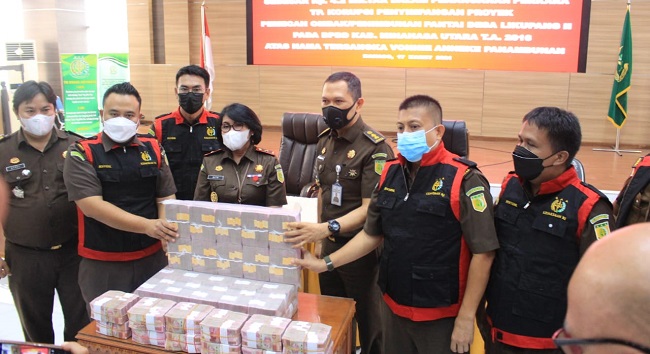 Kejati Sulut Kembalikan Kerugian Negara Rp4,2 M dari Kasus Korupsi Eks Bupati Minahasa Utara