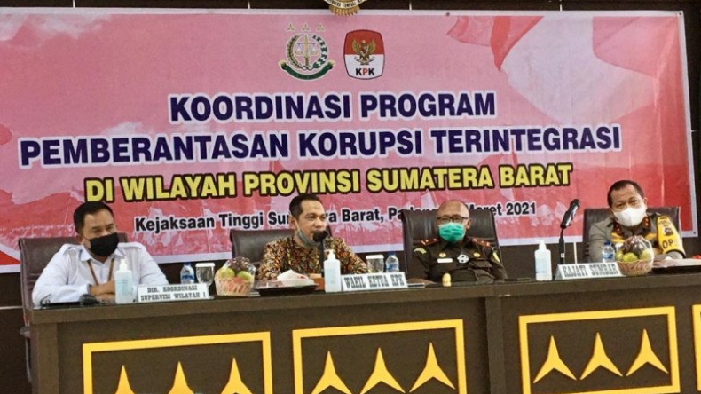 Sinergi Berantas Korupsi, KPK Koordinasi dengan Penegak Hukum di Sumbar