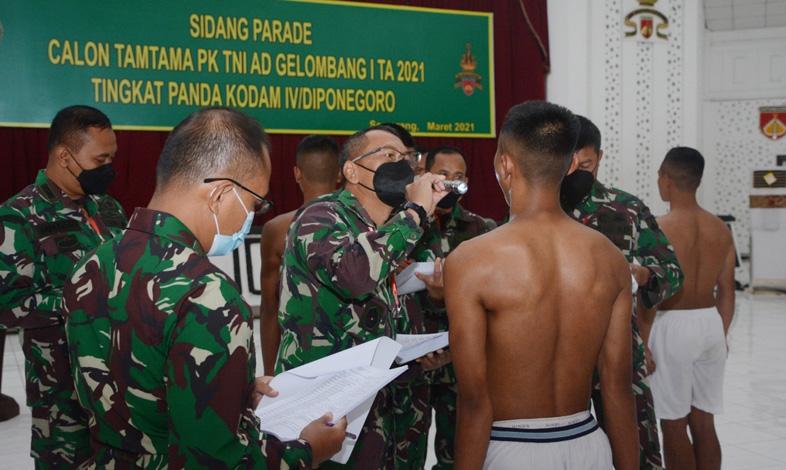 Pimpin Sidang Penerimaan Cata, Pangdam IV/Diponegoro: Jadi Prajurit TNI Gratis