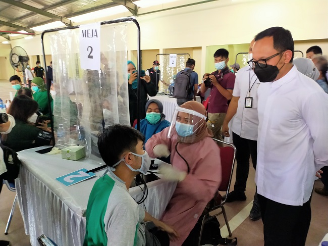 Antusias, 1.800 Pedagang di Kota Bogor Disuntik Vaksin Covid-19 Hari Ini