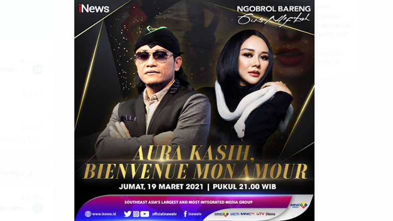 Aura Kasih : Bienvenue Mon Amour! Saksikan di Ngobrol Bareng Gus Miftah Jumat 21.00 WIB