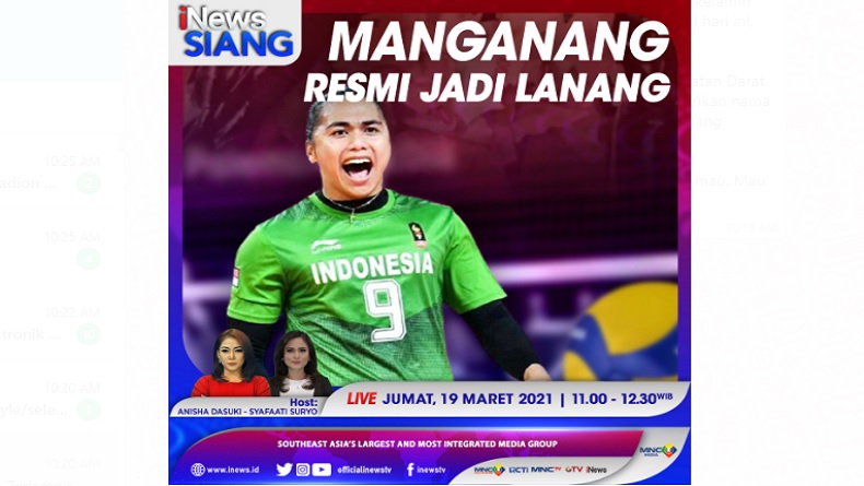 Manganang Resmi Jadi Lanang, Simak di iNews Siang Jumat Pukul 11.00 WIB