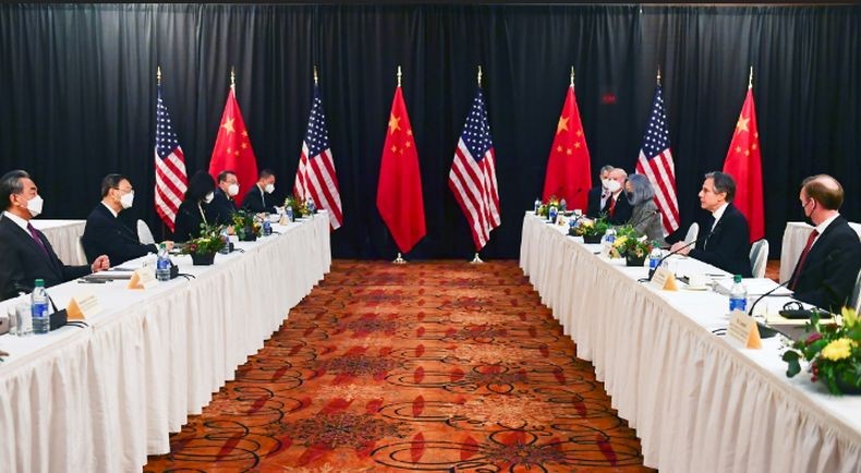 Saling Tuding, Pertemuan Pejabat Tinggi AS dan China Berlangsung Panas 