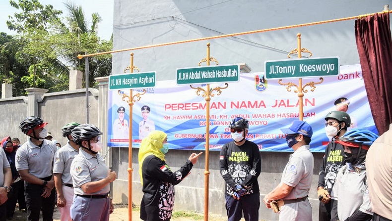 Tonny Koeswoyo dan 2 Tokoh NU Resmi Jadi Nama Jalan di Lingkar Tuban 