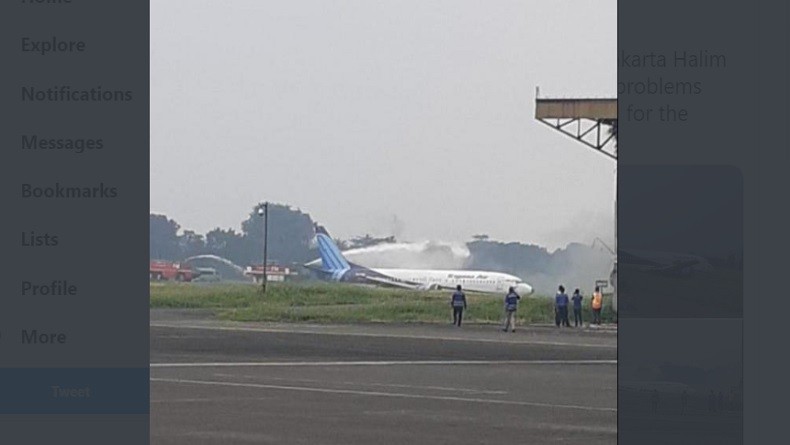 Trigana Air Tergelincir di Halim, Seluruh Penerbangan Dialihkan ke Bandara Soetta