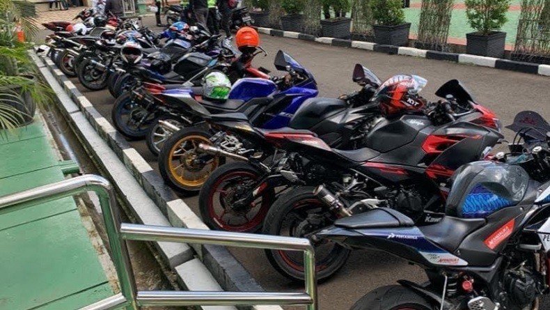 Puluhan Kendaraan Berknalpot Bising di Tangsel Ditindak termasuk Motor CC Besar