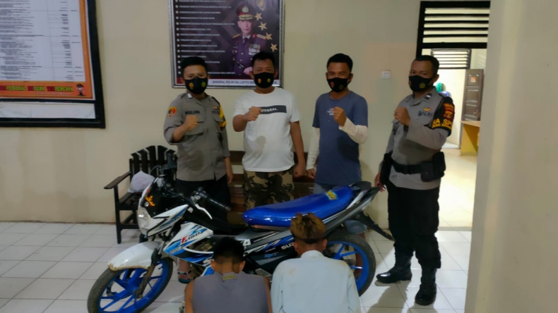 Curi Motor Tetangga, 2 Pria di Lampung Utara Ditangkap Polisi