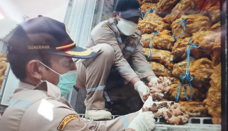 Waduh, Empat Kontainer Jahe di Karawang Mendadak Dibakar 