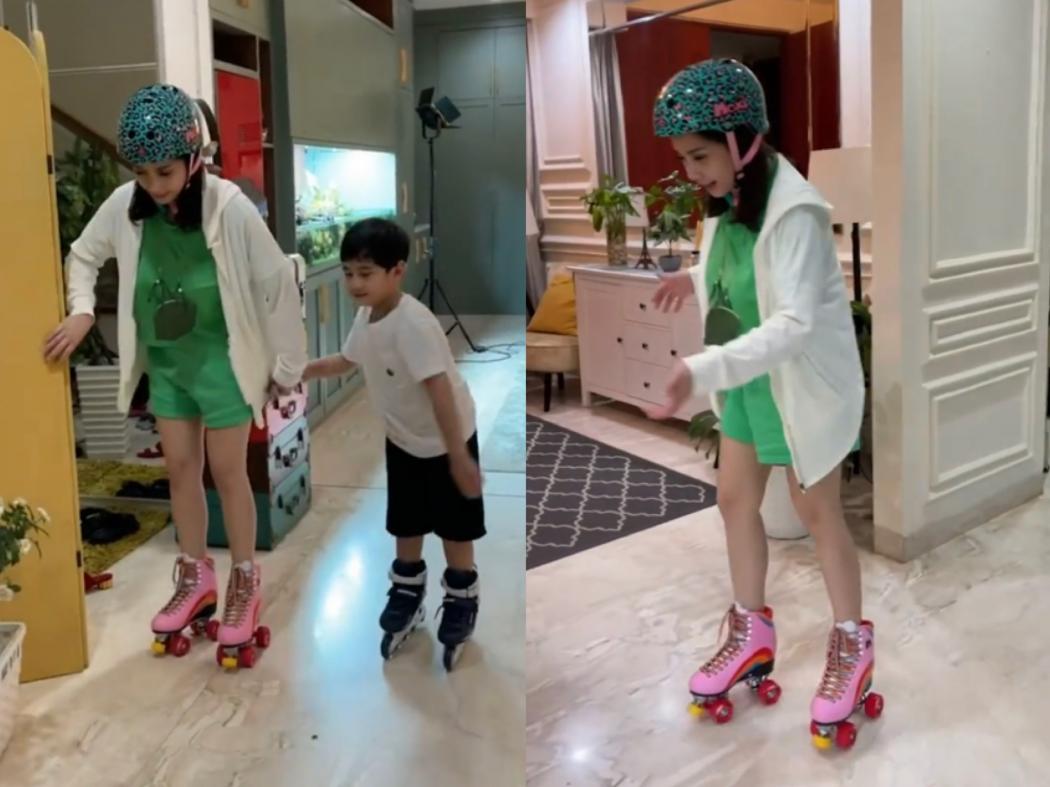 Harga Sepatu Roda dan Helm Nagita Slavina Jadi Sorotan, Netizen: Enggak Usah Makan Sebulan   