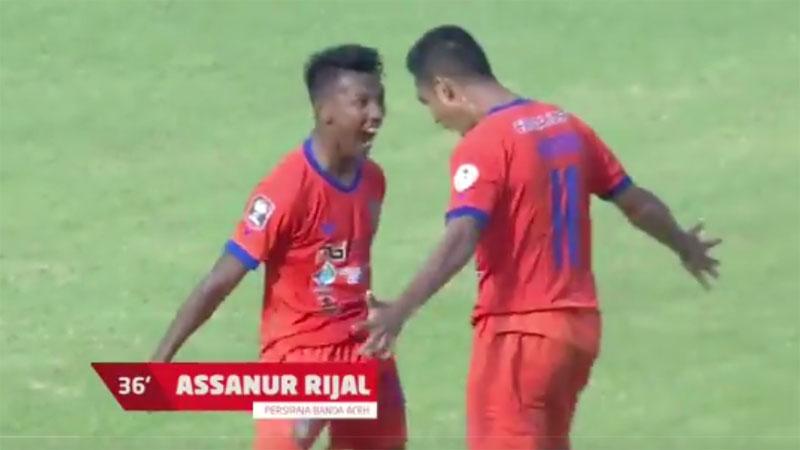 Assanur Rizal Torres Hattrick, Persiraja Banda Aceh Bantai Persita Tangerang