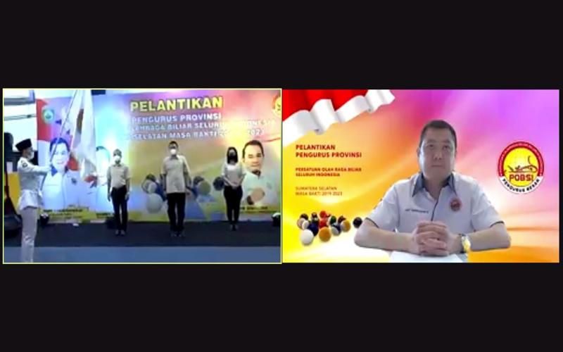 Lantik Pengprov POBSI Sumsel, Hary Tanoesoedibjo: Bersama Majukan Biliar Indonesia