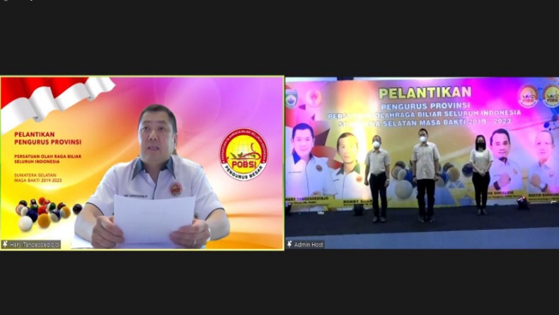 Ketua Umum PB POBSI Hary Tanoesoedibjo Lantik Pengurus POBSI Sumsel