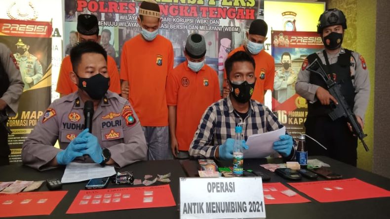 Polisi Tangkap 4 Bandar Sabu di Bangka Tengah