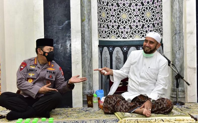 Temui Habib Syech, Kapolri Bahas Penanganan Covid-19 dan Program Vaksinasi Nasional
