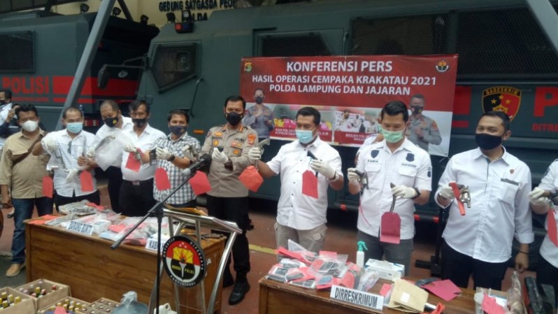 2 Pekan Gelar Operasi, Polda Lampung Tangkap 806 Pelaku Kejahatan