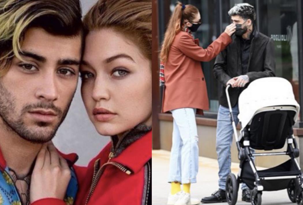 Potret Langka Zayn Malik dan Gigi Hadid Jalan-jalan Bawa Anak   